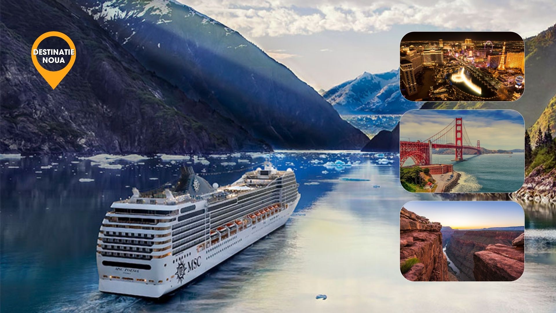 Imagine de prezentare pentru Croazieră ALASKA și Circuit COASTA DE VEST SUA