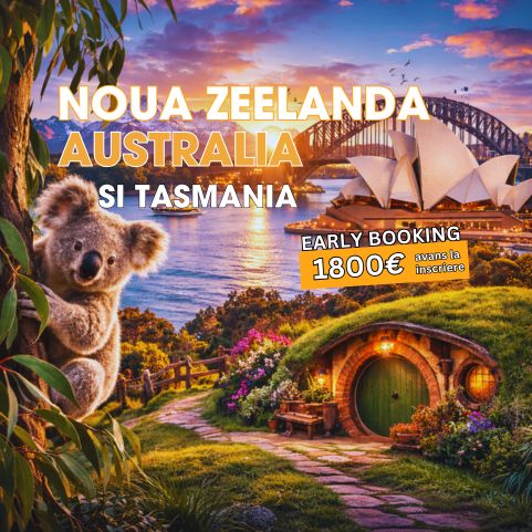 Circuit NOUA ZEELANDA, AUSTRALIA si TASMANIA: Legendele Oceaniei 15 Noiembrie - 06 Decembrie 2026