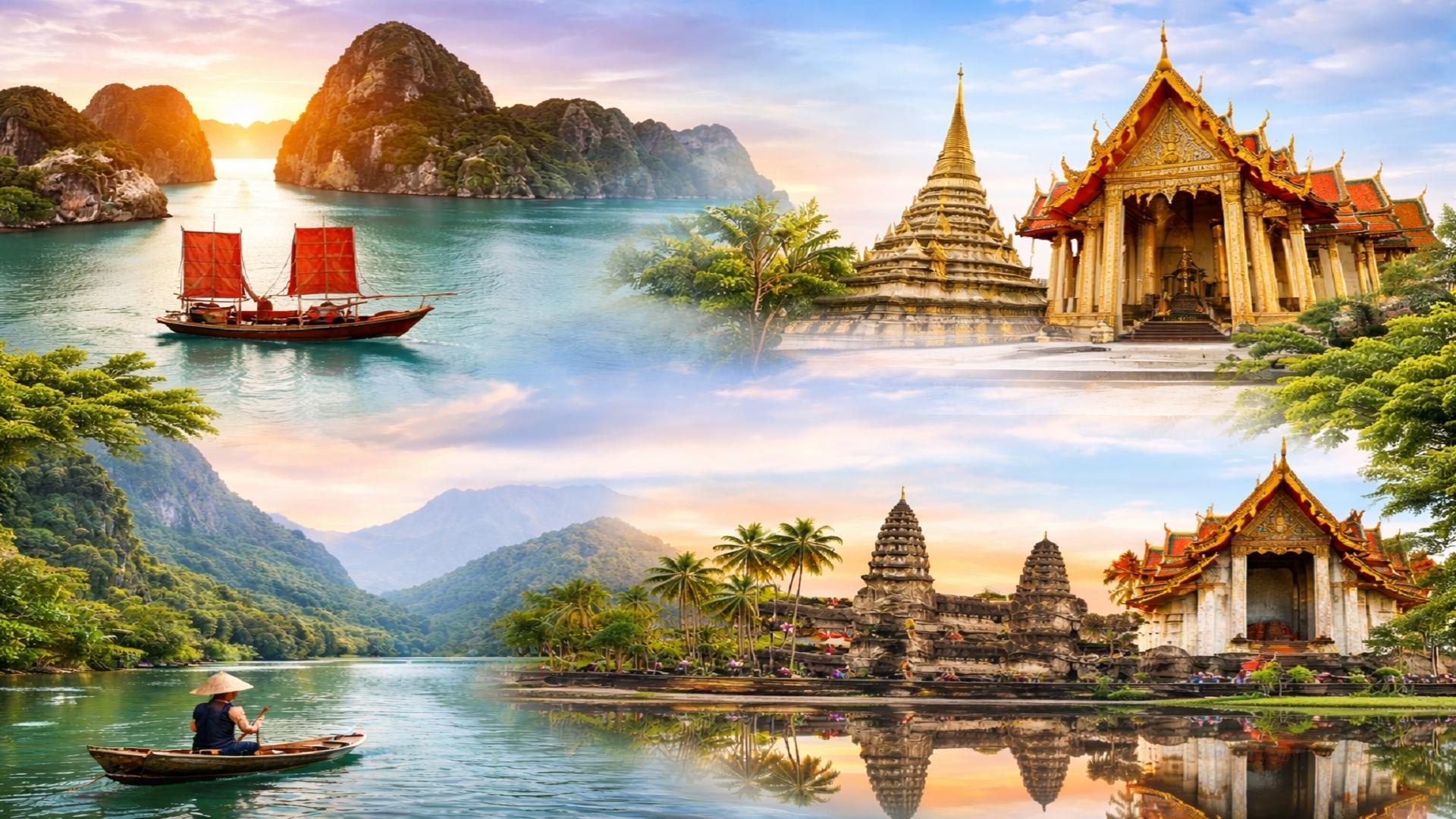 Imagine de prezentare pentru Circuit INDOCHINA: Vietnam, Cambodgia, Laos și Thailanda