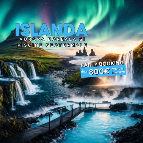 Circuit ISLANDA: Aurora Boreala si piscine Geotermale 25 Octombrie - 01 Noiembrie 2026