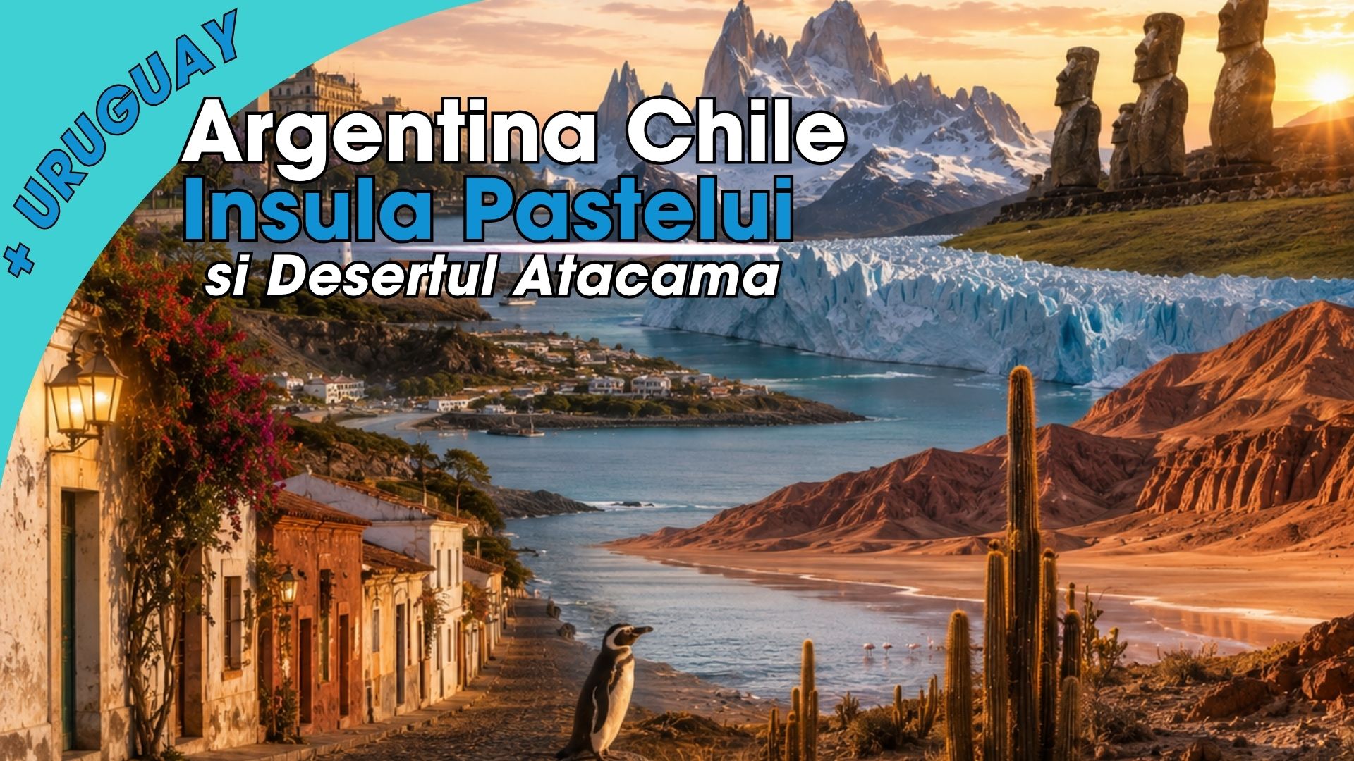 Circuit ARGENTINA - URUGUAY - CHILE: Patagonia, Insula Pastelui si Desertul Atacama 26 Ianuarie - 14 Februarie 2027