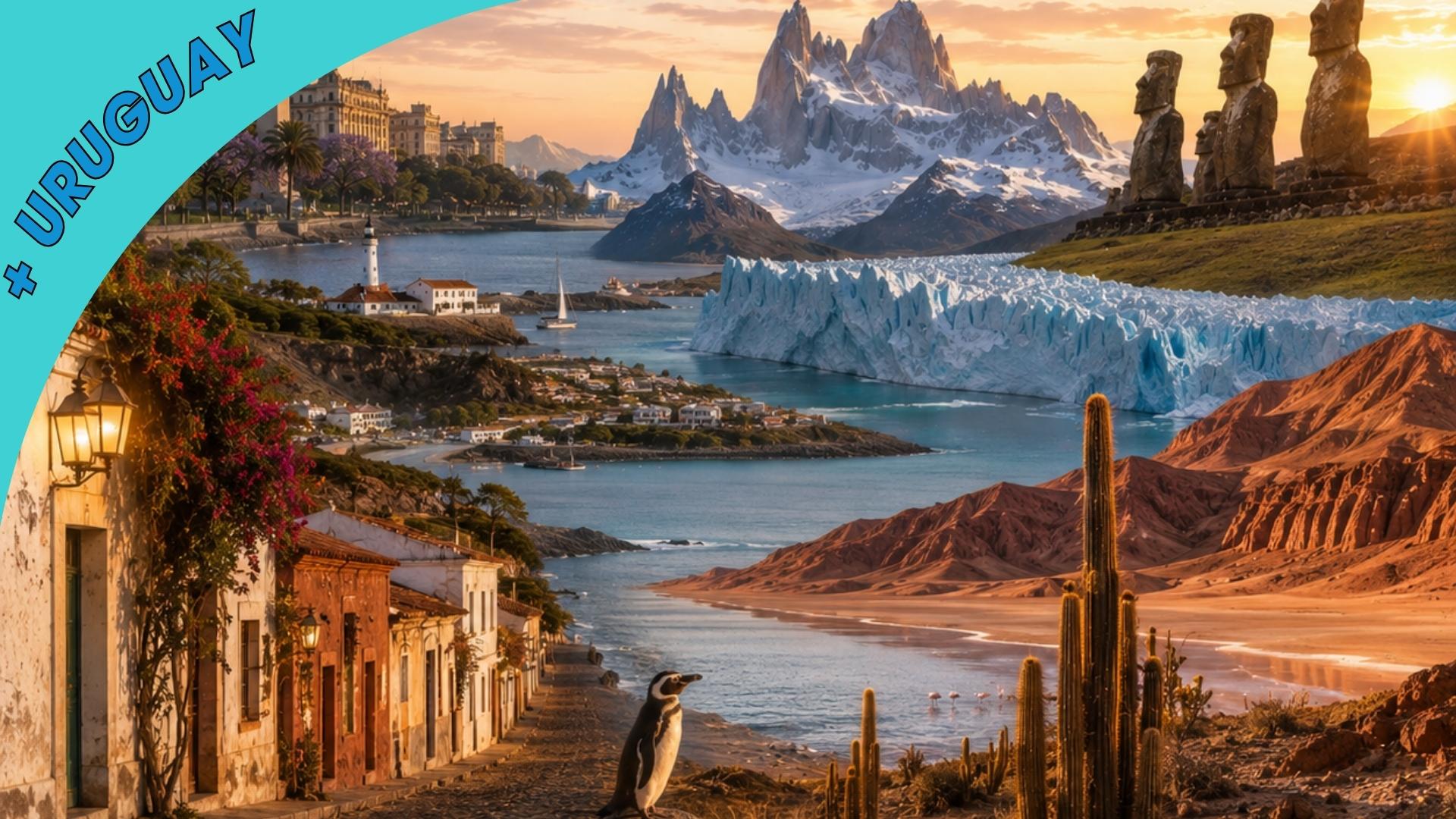 Imagine de prezentare pentru Circuit ARGENTINA – URUGUAY – CHILE: Patagonia, Insula Pastelui și Desertul Atacama