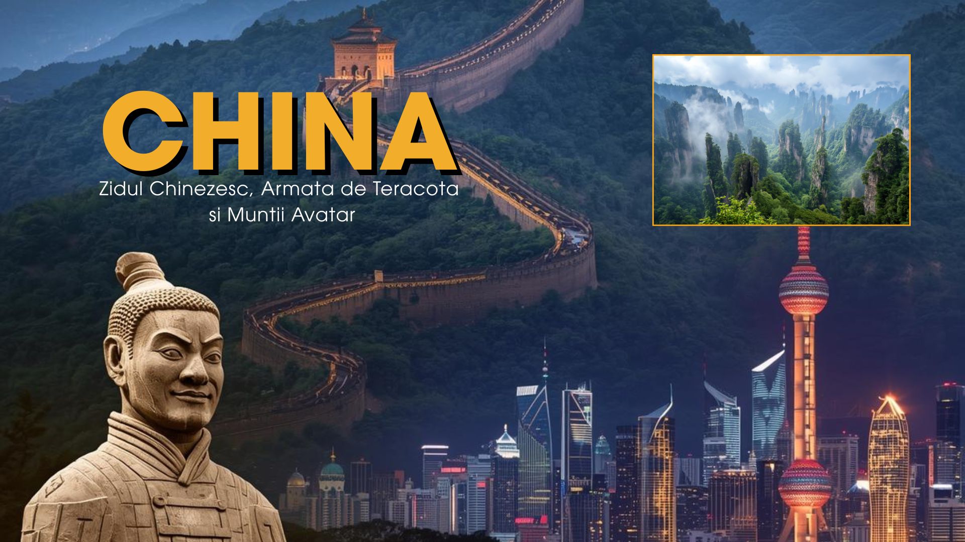 Circuit CHINA: Zidul Chinezesc si Muntii Avatar 30 Martie - 10 Aprilie 2027